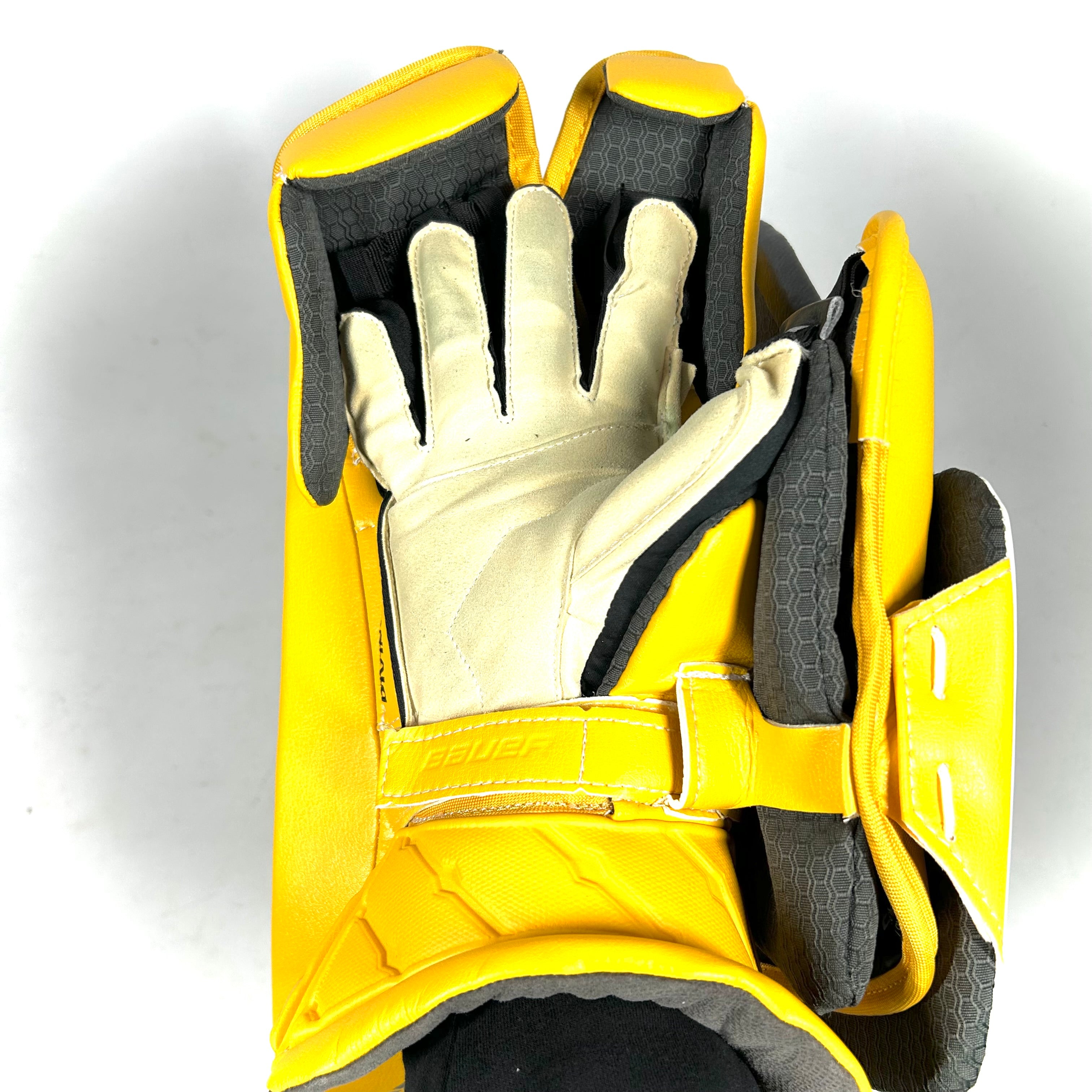 Bauer Supreme Mach - Bloqueur de gardien Pro Stock d'occasion (blanc/vert/jaune)